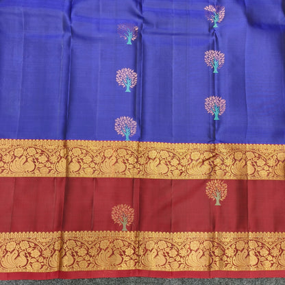 ✨Kanchi Pattu Handloom Gap Border Saree