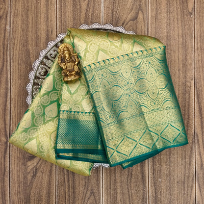 ✨Kanchi Pattu Bridal Pure Zari Saree