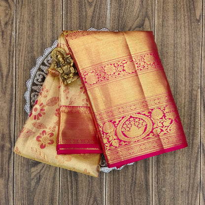 ✨Kanchi Pattu Bridal Pure Zari Saree