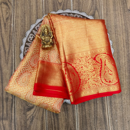 ✨Kanchi Pattu Bridal Pure Zari Saree