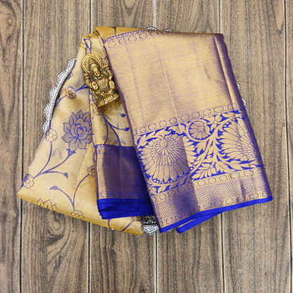 ✨Kanchi Pattu Bridal Pure Zari Saree