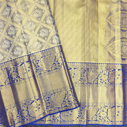 ✨Kanchi Pattu Bridal Pure Zari Saree