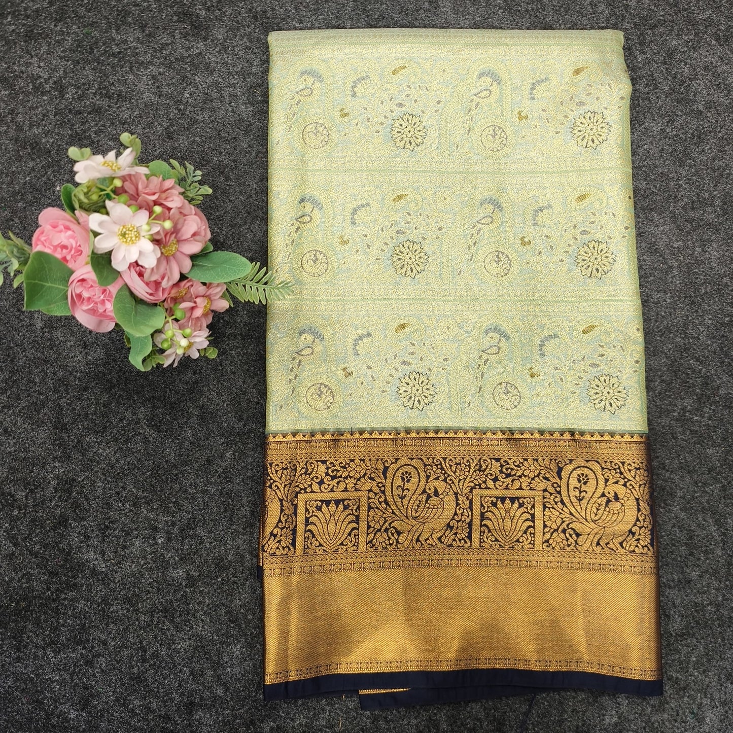 2 Gram Gold Zari semi Kanchi pattu sarees Collection ✨