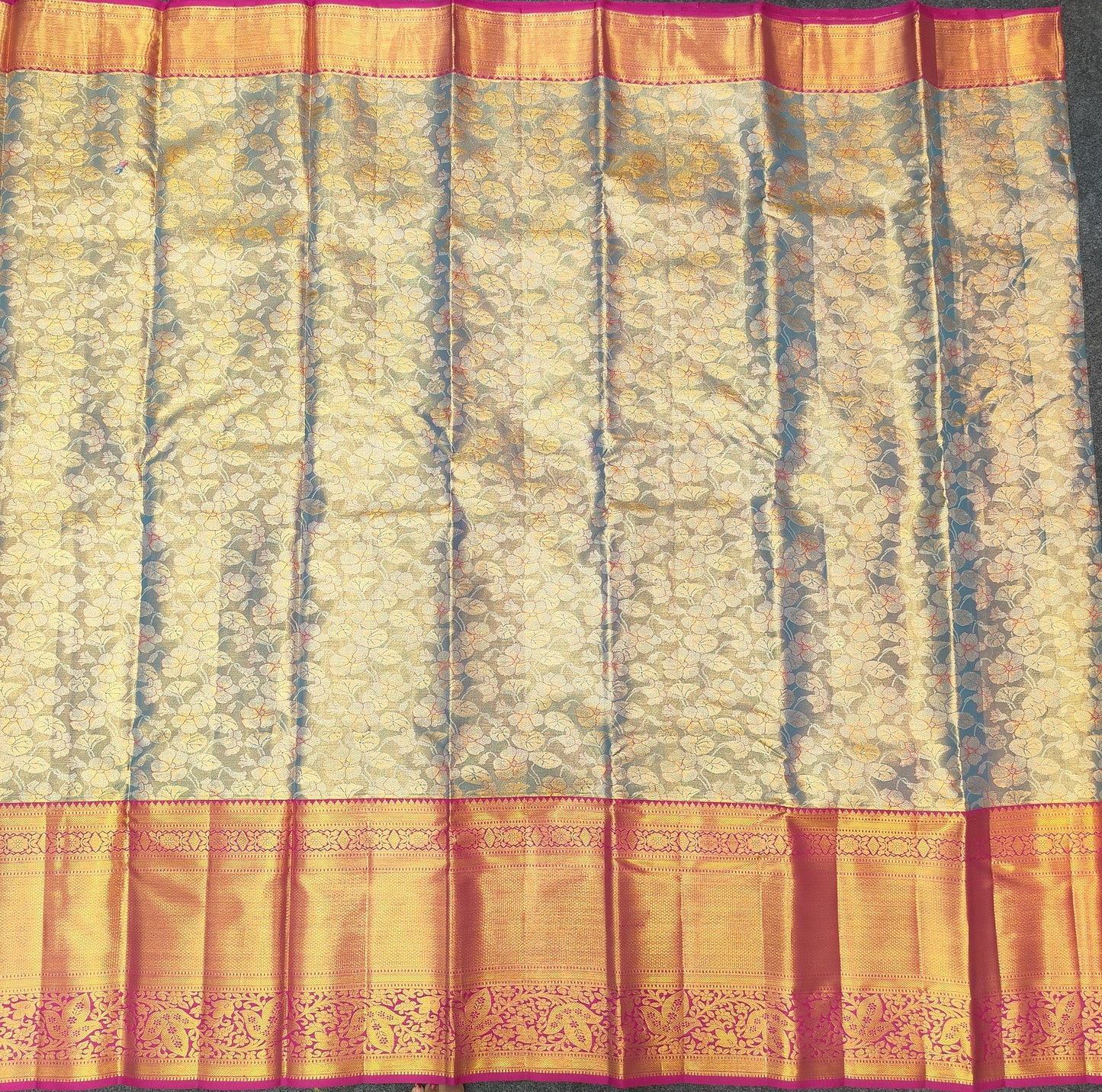 Kanchi Pattu Bridal Pure Zari Saree