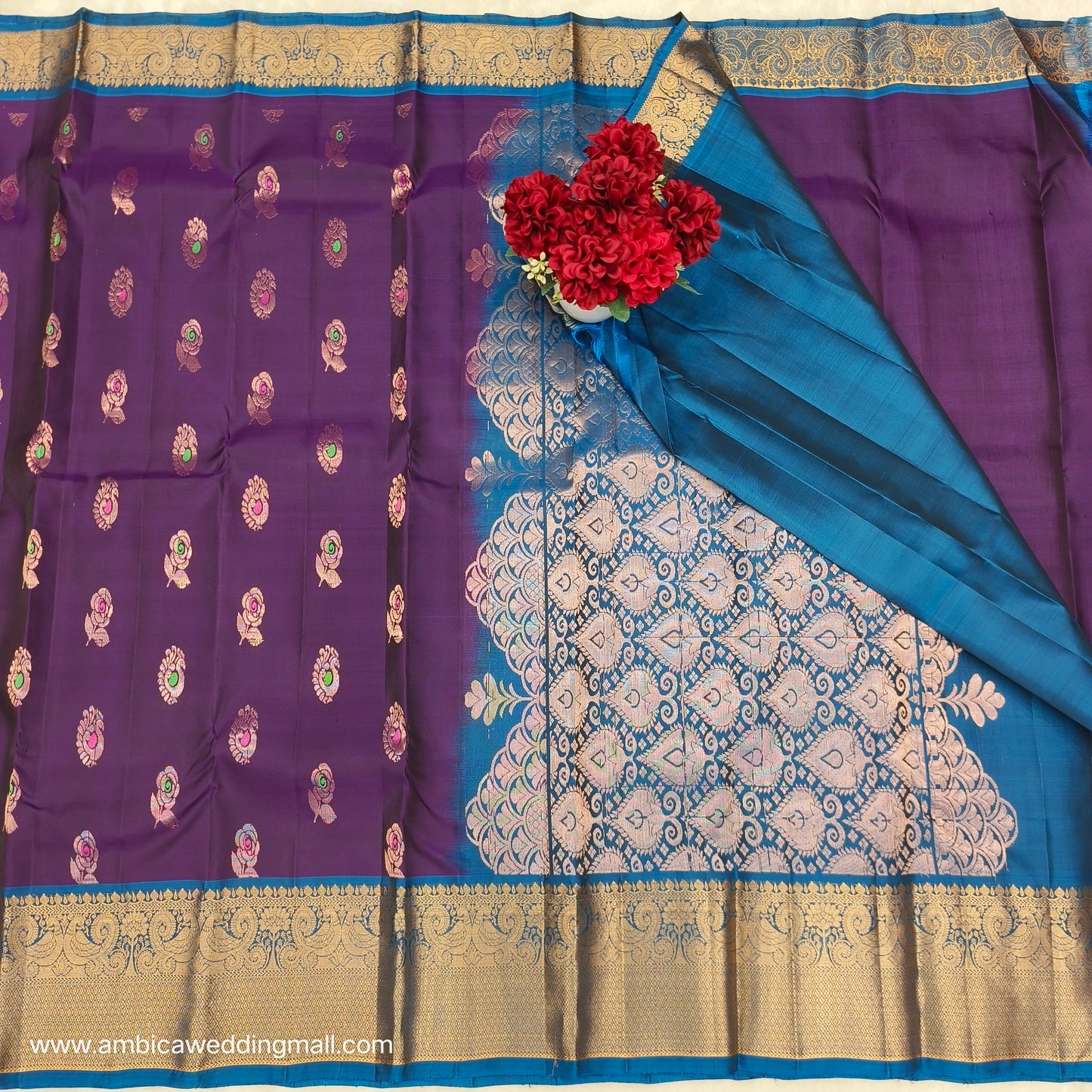 Kanchi Pattu Handloom Butta Saree