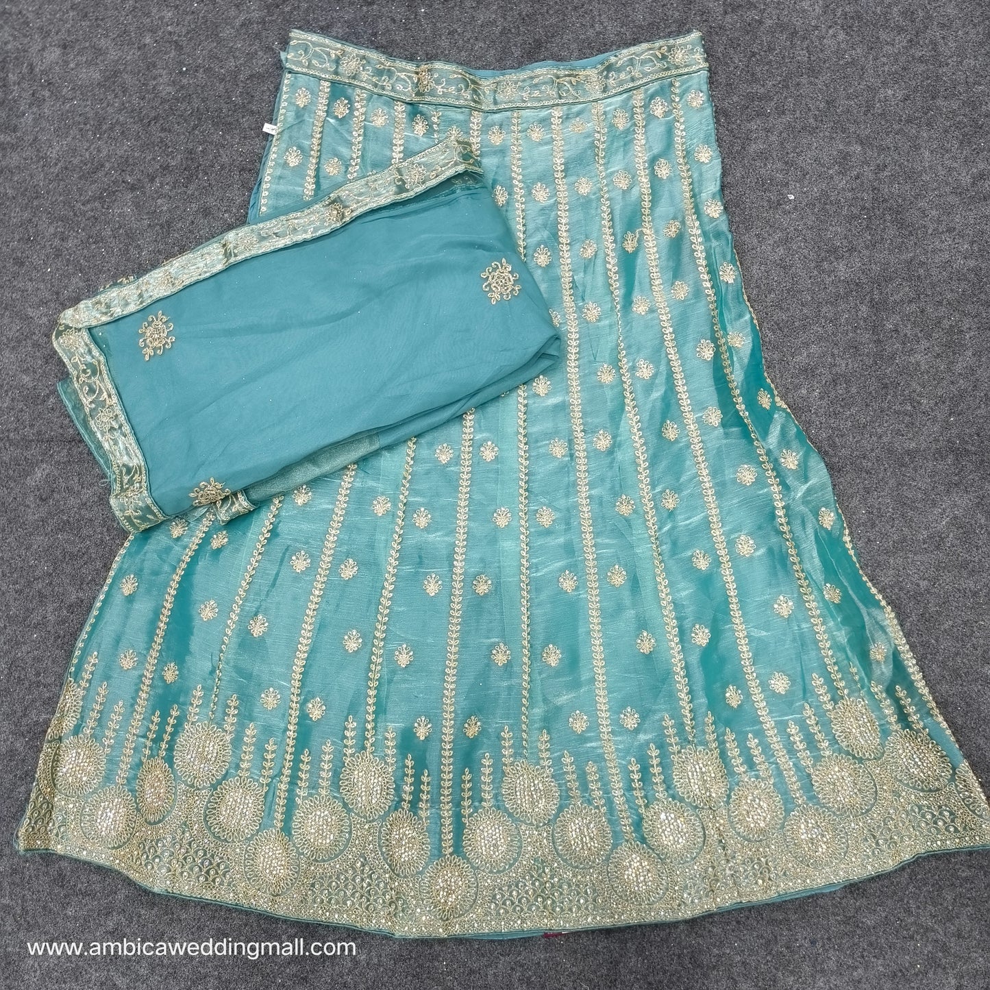 Blue colour half saree