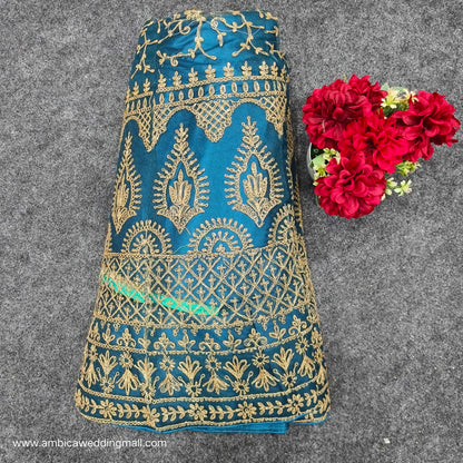 Dark Blue colour half saree