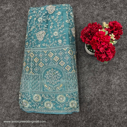 Lite Blue colour half saree