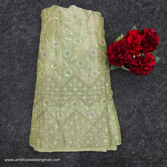 Lite Green colour half saree