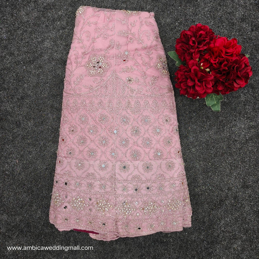 Lite Pink colour half saree