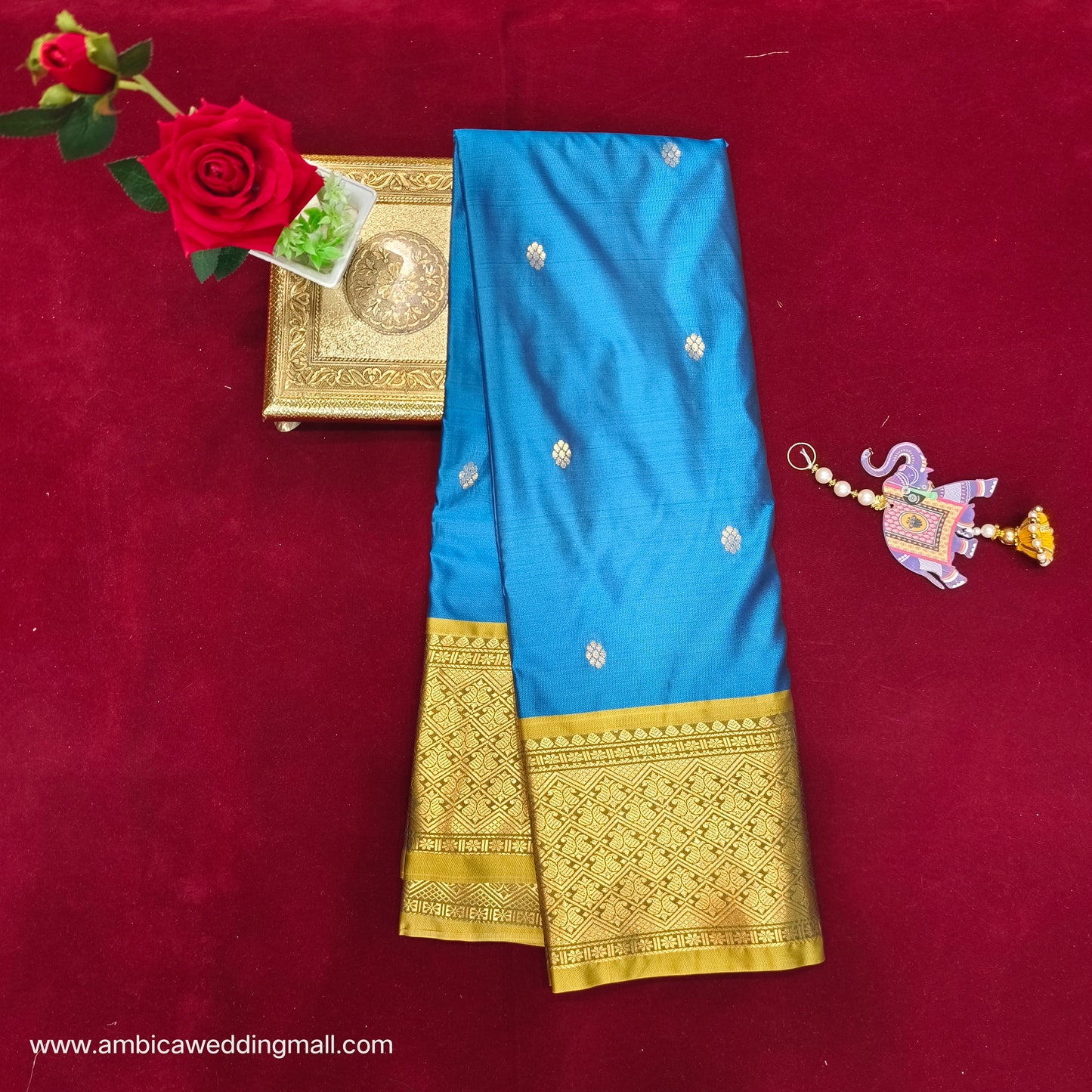 Venkatagiri Pattu mix Butta saree