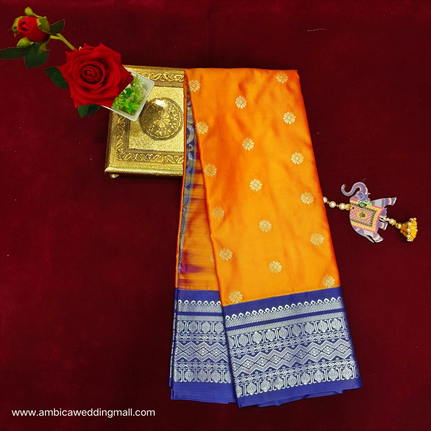 Venkatagiri Pattu mix Butta saree