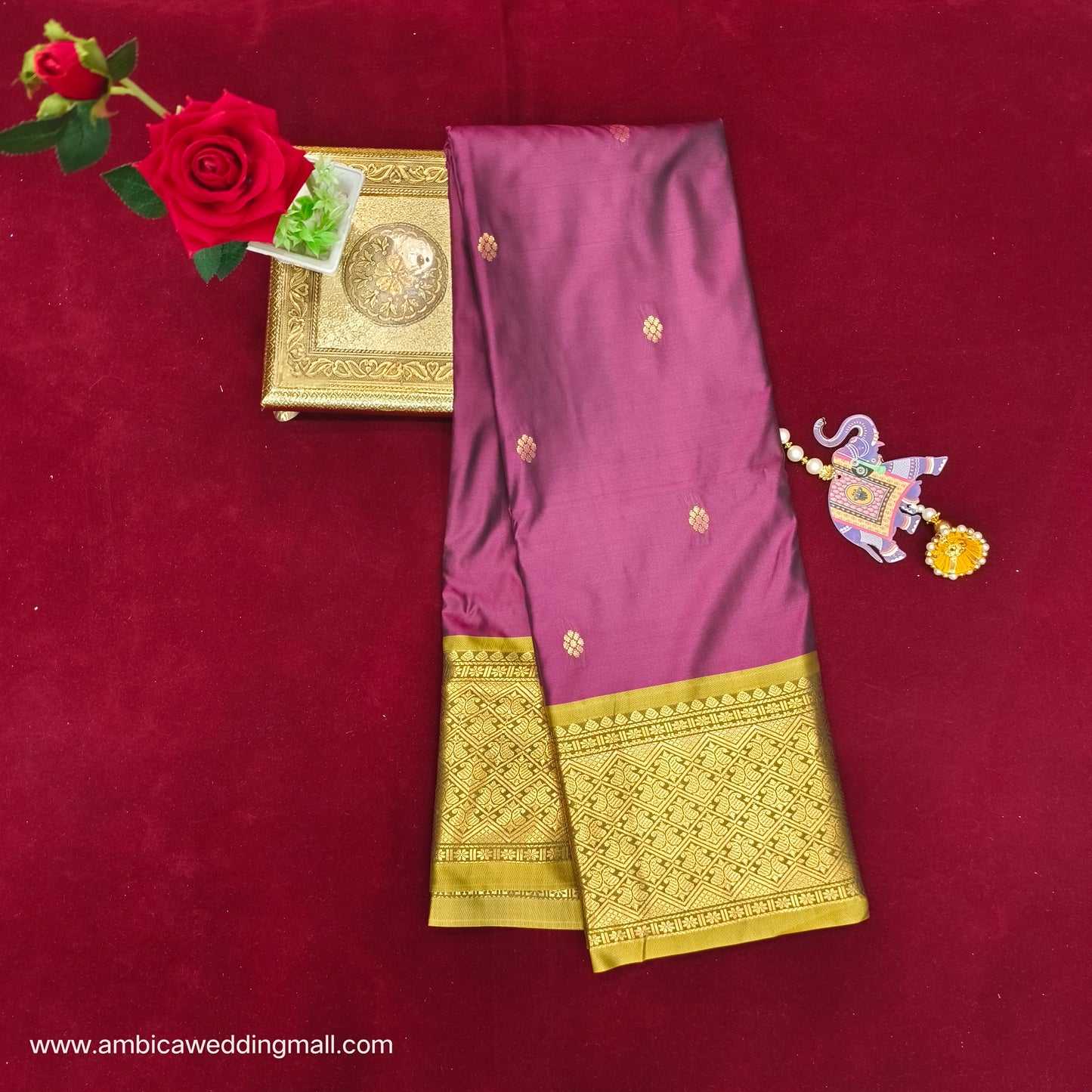 Venkatagiri Pattu mix Butta saree