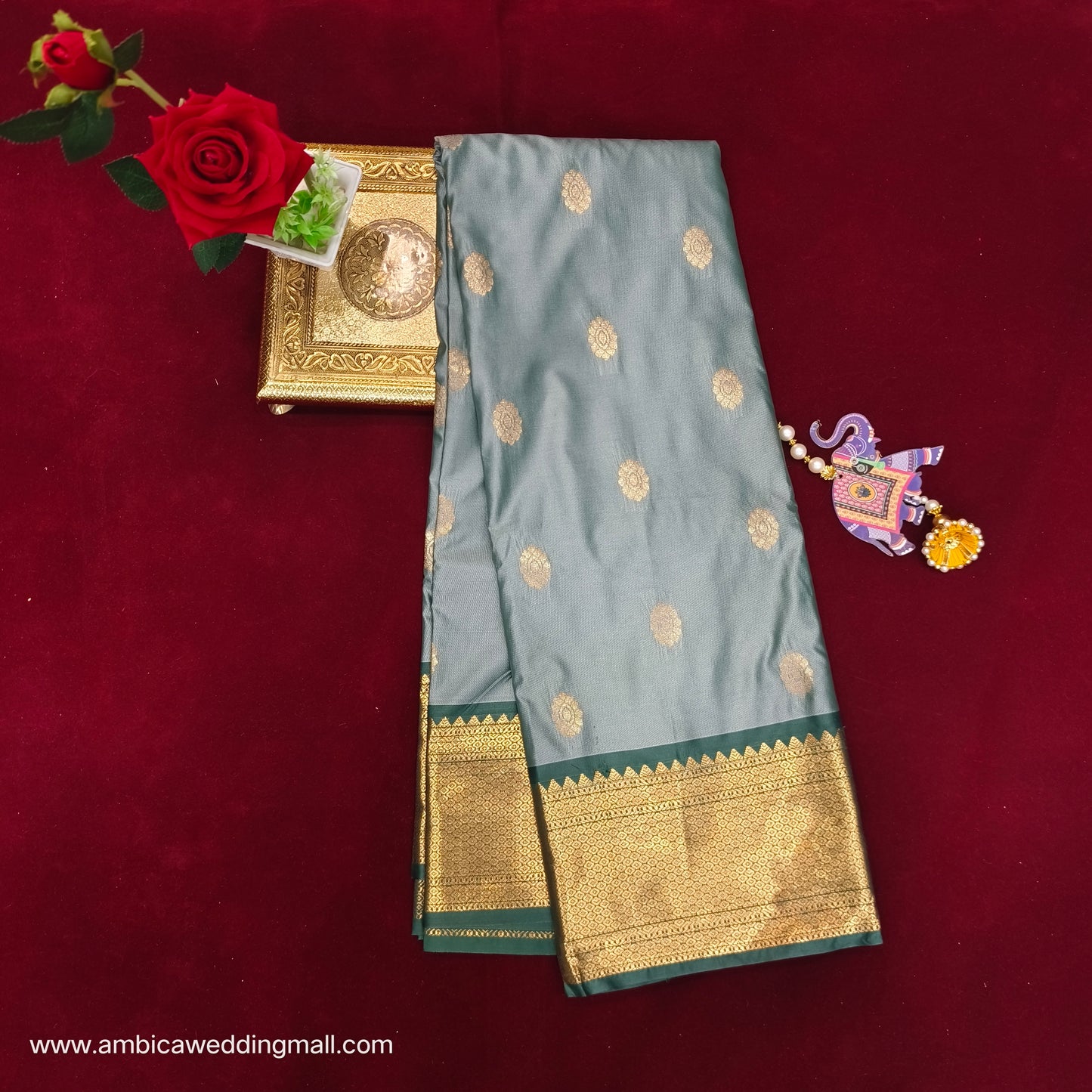 Venkatagiri Pattu mix Butta saree