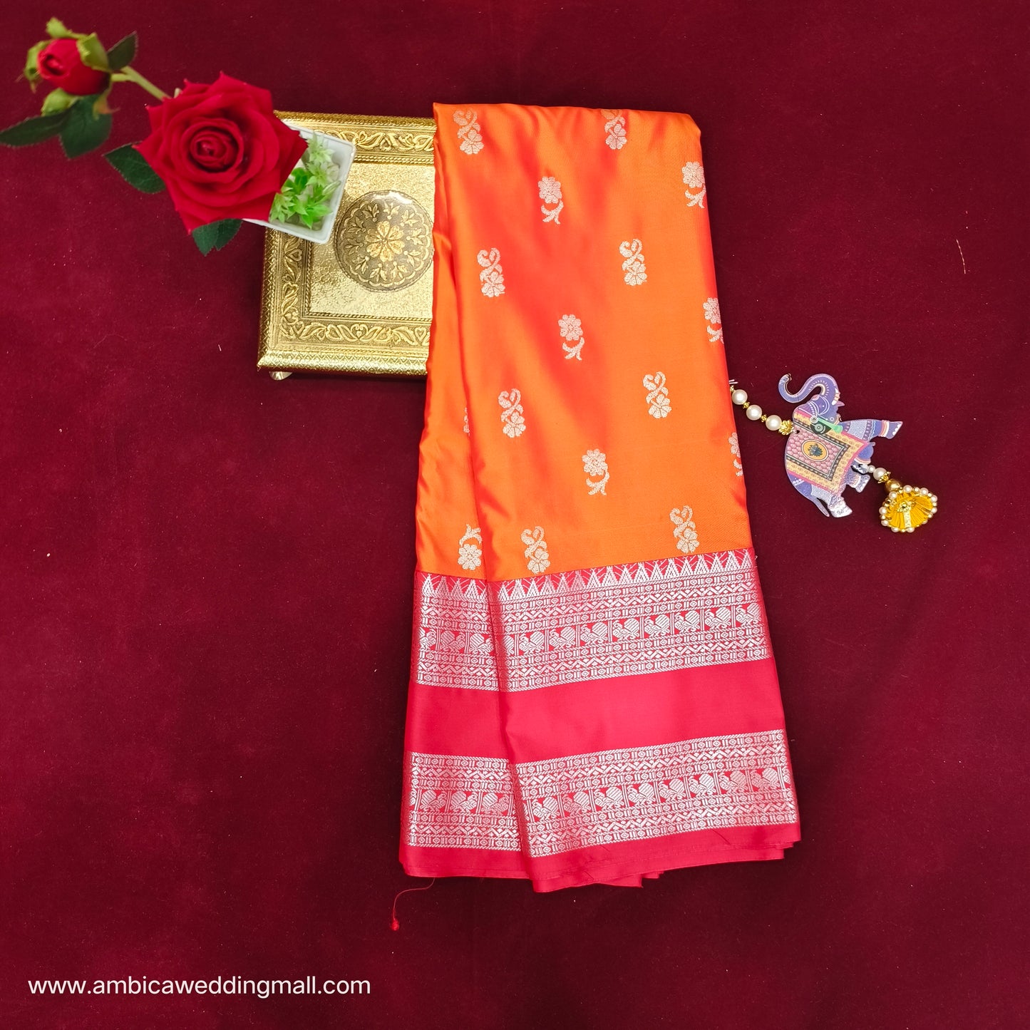 Venkatagiri Pattu mix Butta saree