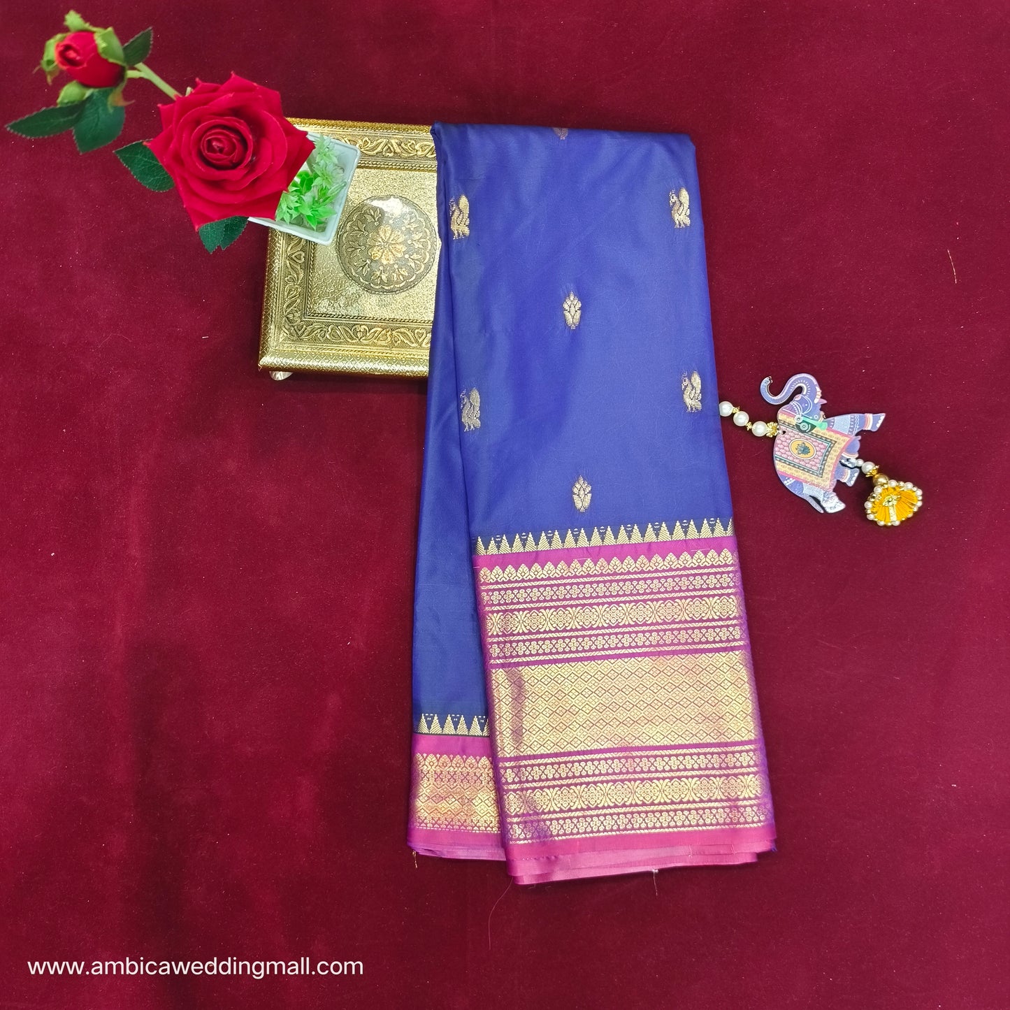 Venkatagiri Pattu mix Butta saree