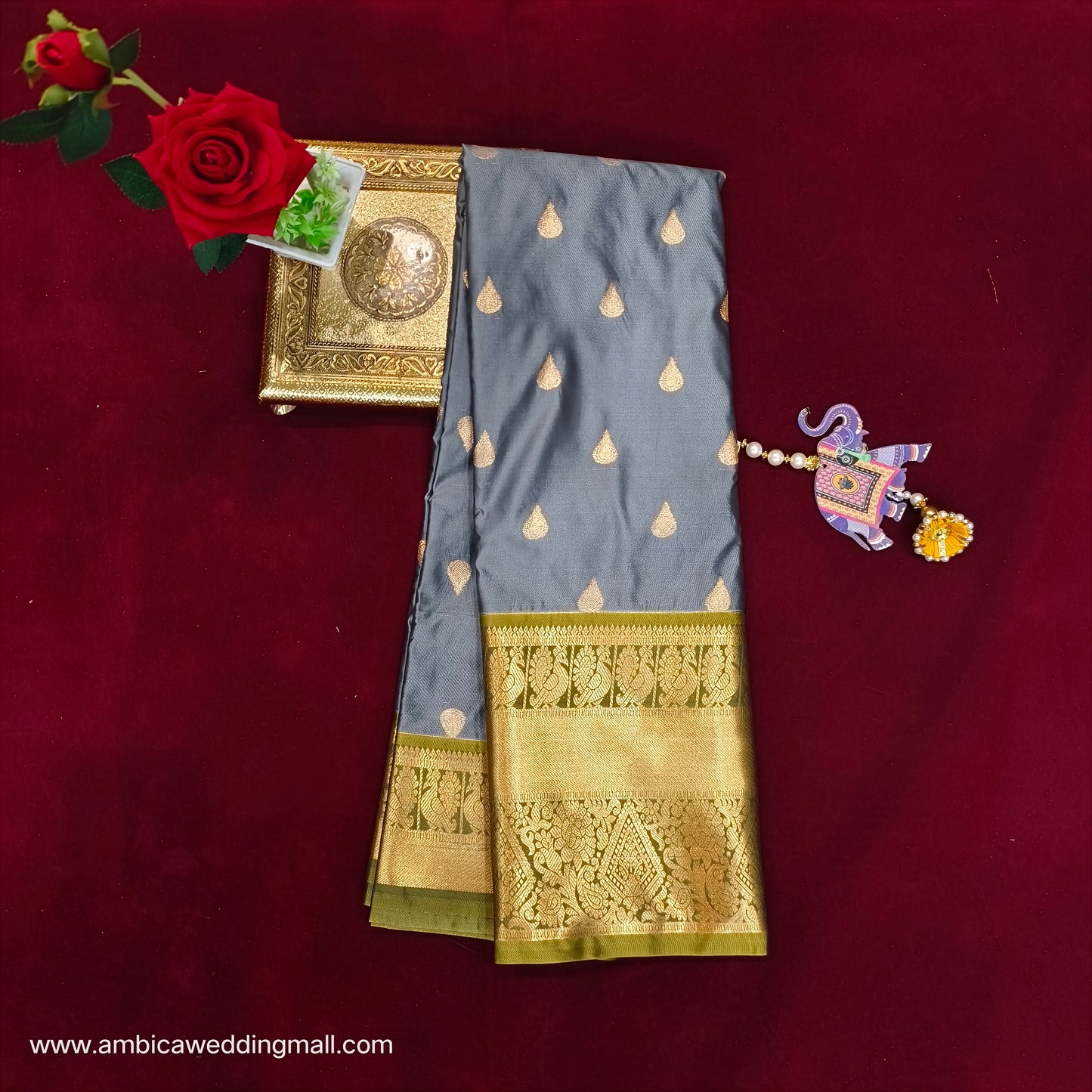 Venkatagiri Pattu mix Butta saree