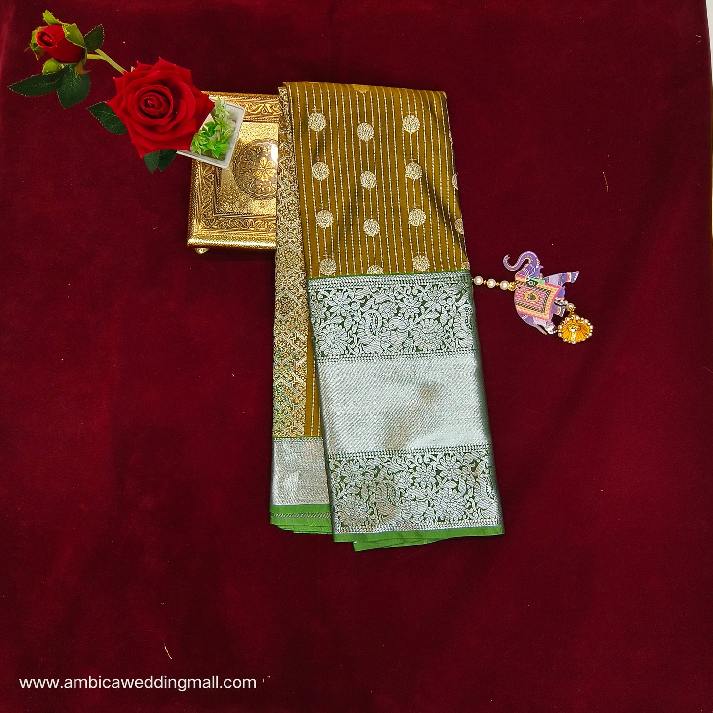 Venkatagiri Pattu mix Butta saree