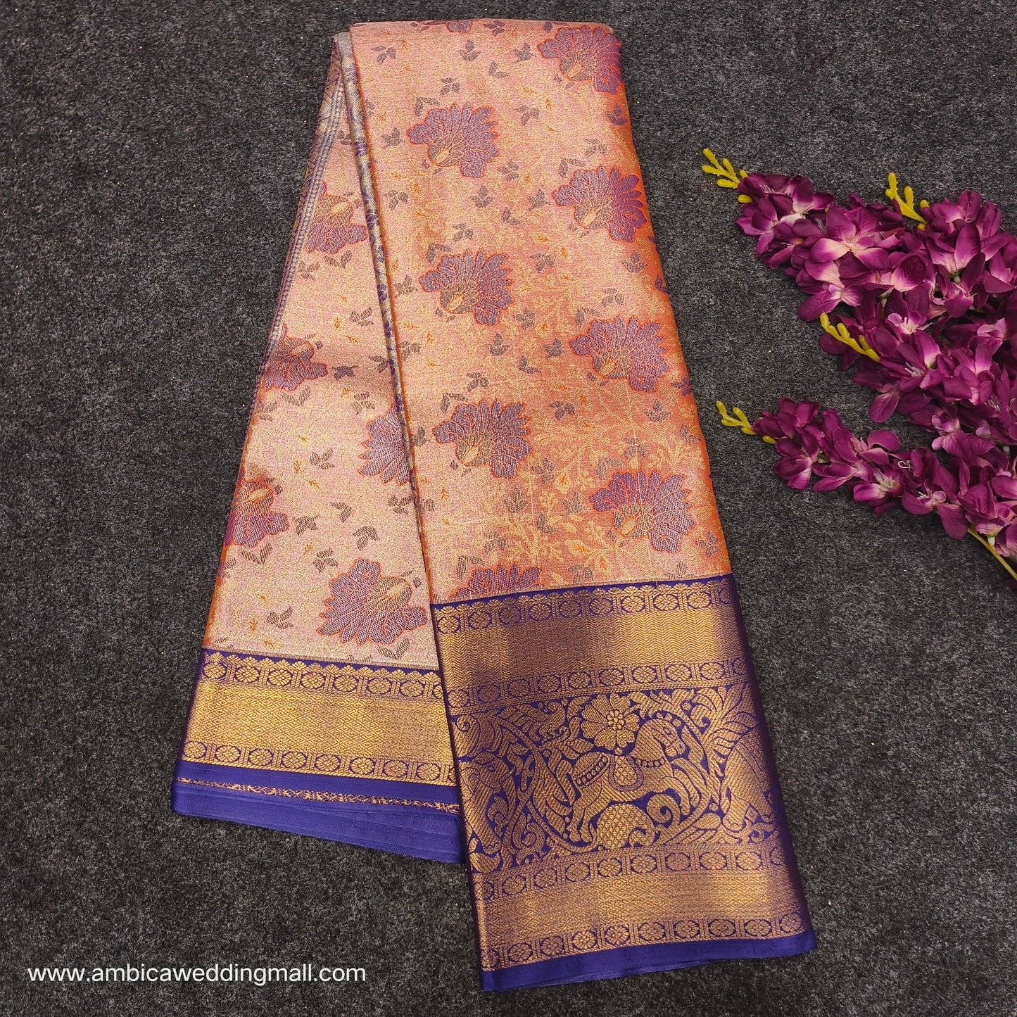 Kanchi pattu 2 gram gold mix pattu sarees