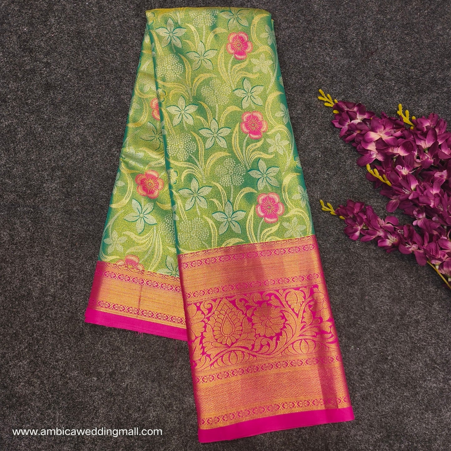 Kanchi pattu 2 gram gold mix pattu sarees