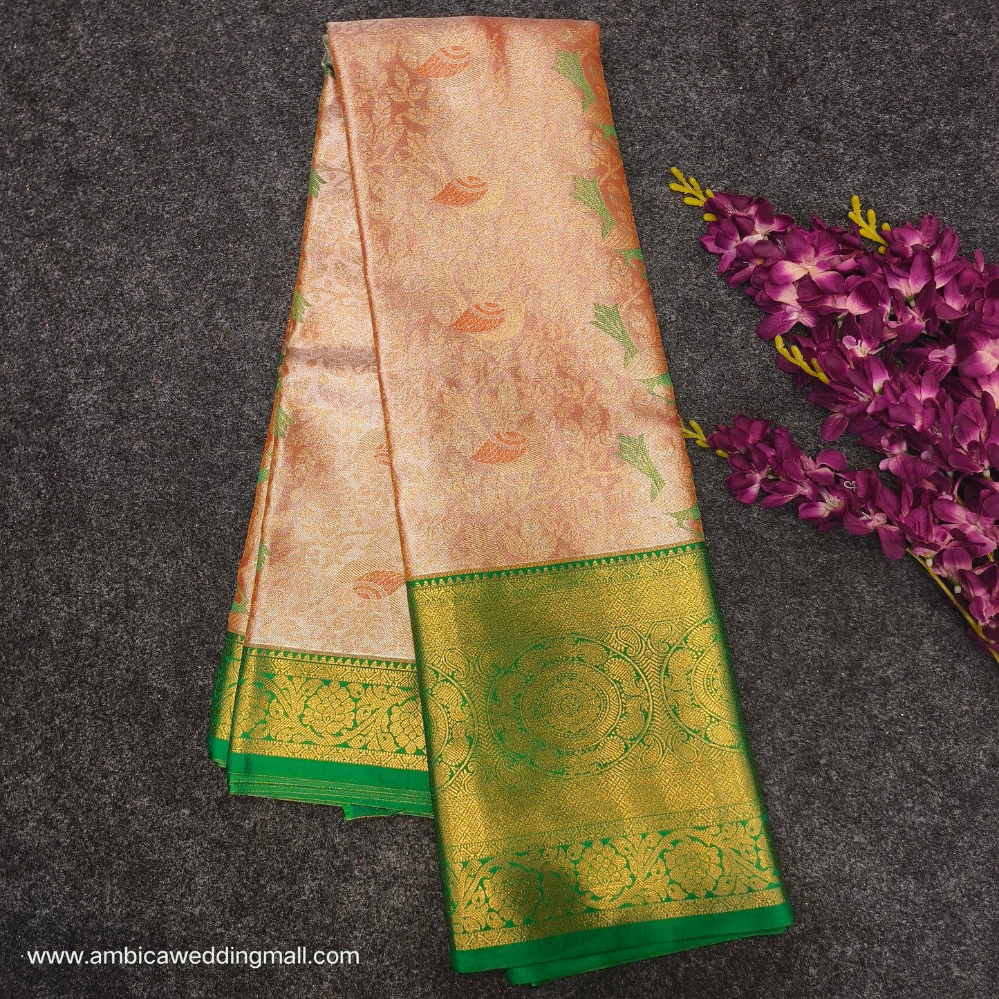 Kanchi pattu 2 gram gold mix pattu saree