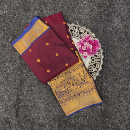 Venkatagiri Pattu mix Butta saree