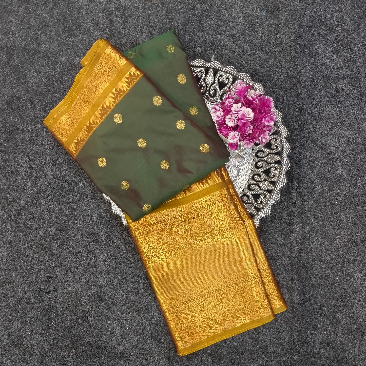 Venkatagiri Pattu mix Butta saree