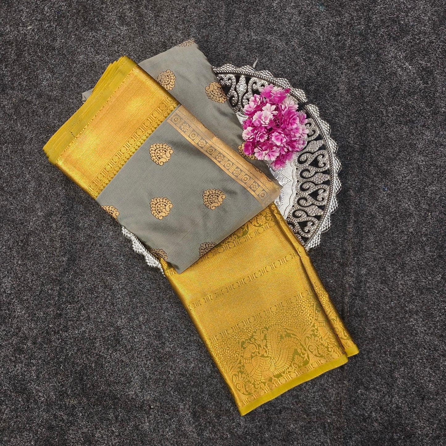 Venkatagiri Pattu mix Butta saree