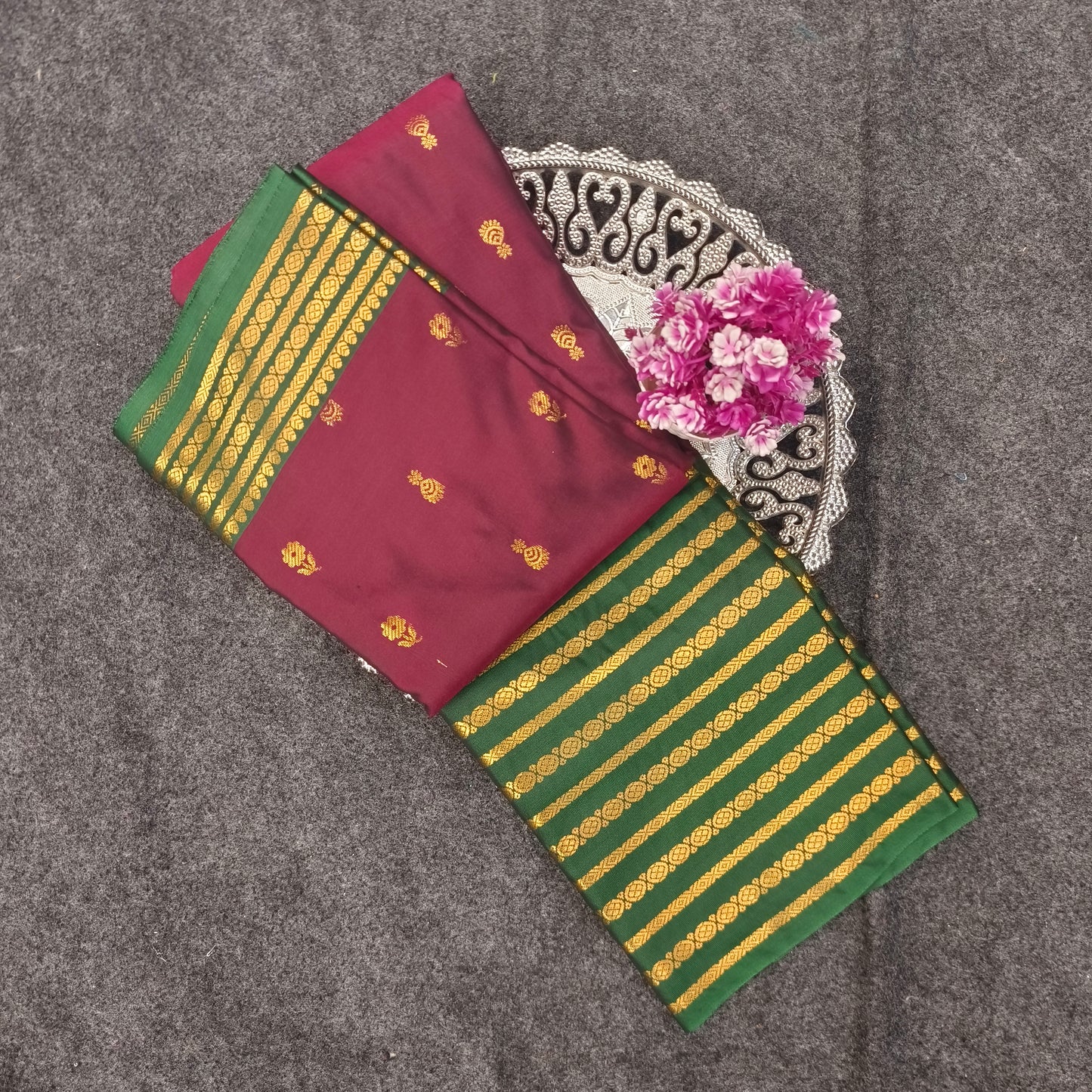 Venkatagiri Pattu mix Butta saree