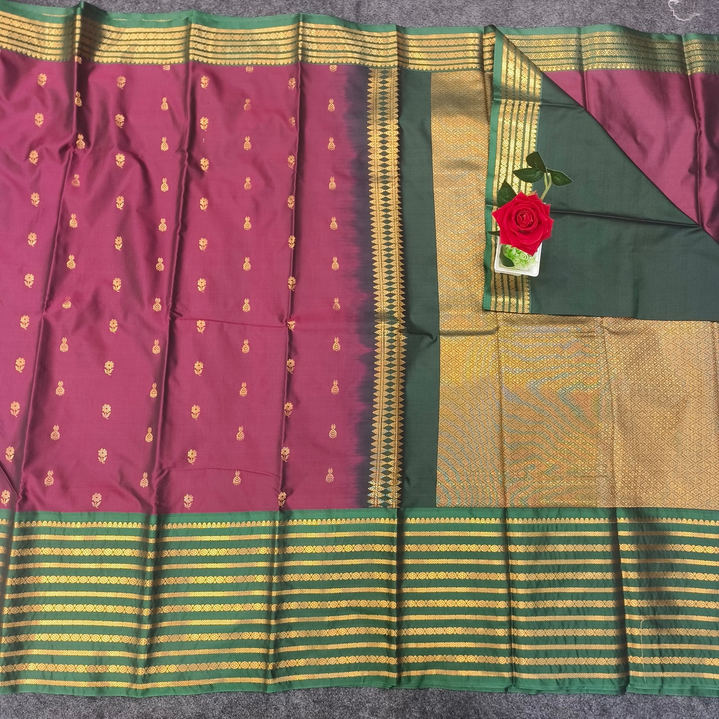 Venkatagiri Pattu mix Butta saree