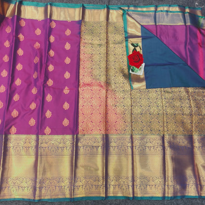 Venkatagiri Pattu mix Butta saree