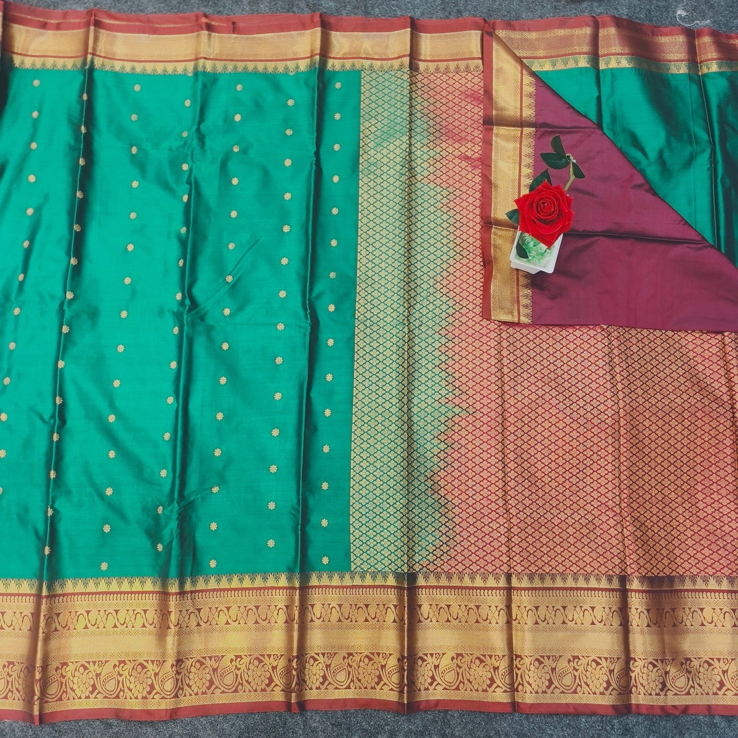 Venkatagiri Pattu mix Butta saree