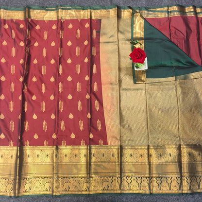 Venkatagiri Pattu mix Butta saree