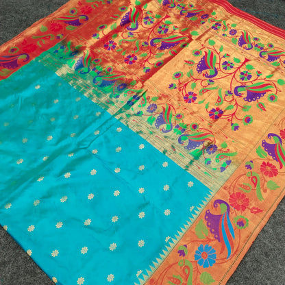 Pure Paithani Handloom Kanchi Pattu Saree