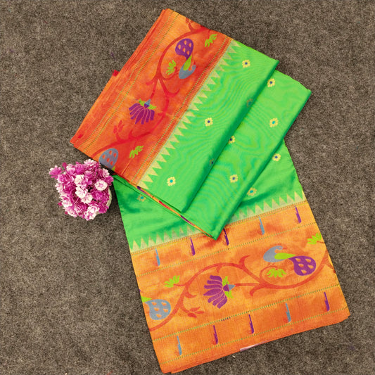 Pure Paithani Handloom Kanchi Pattu Saree