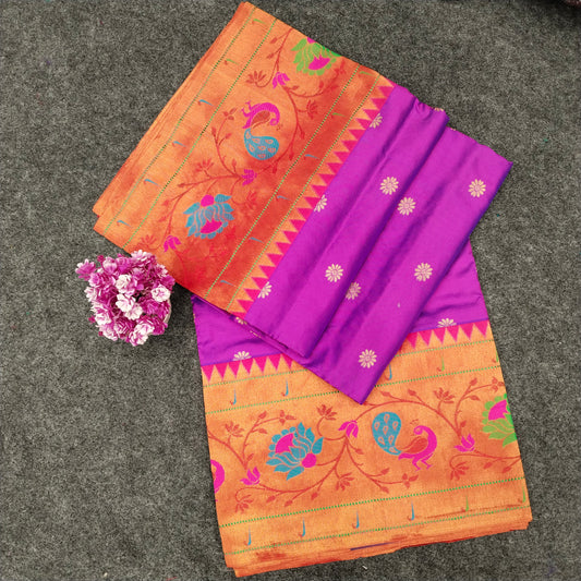 Pure Paithani Handloom Kanchi Pattu Saree