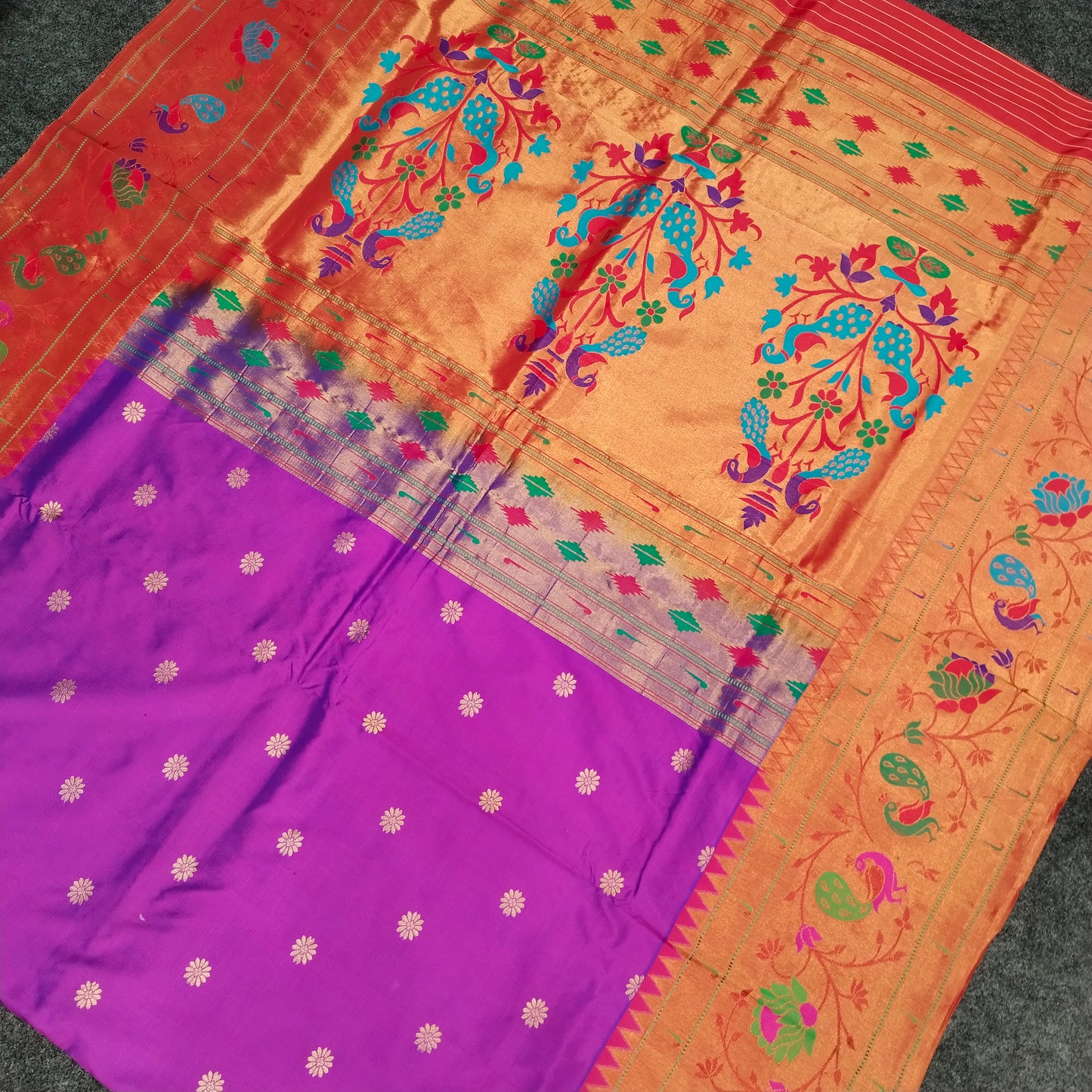 Pure Paithani Handloom Kanchi Pattu Saree