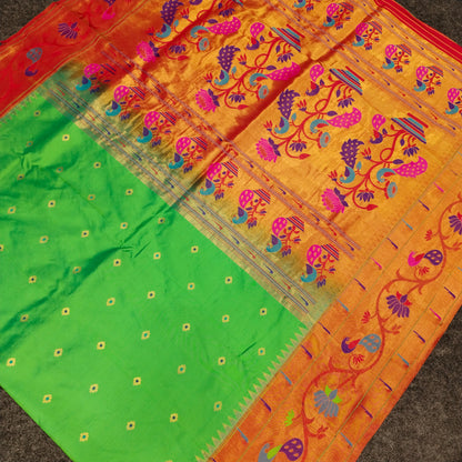 Pure Paithani Handloom Kanchi Pattu Saree