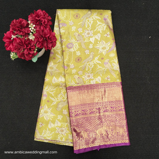 Kanchi Pattu Mix Lehengas [Free Size]