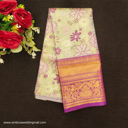 Buy Stunning Kanchi pattu mix Lehenga [2 To 5 Years]