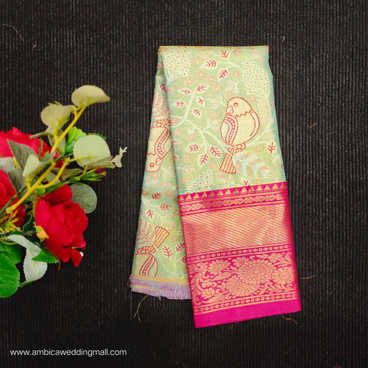 Buy Stunning Kanchi pattu mix Lehenga [0 To 1½ Years]