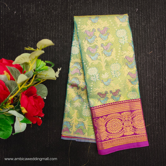 Buy Stunning Kanchi pattu mix Lehenga [0 To 1½ Years]