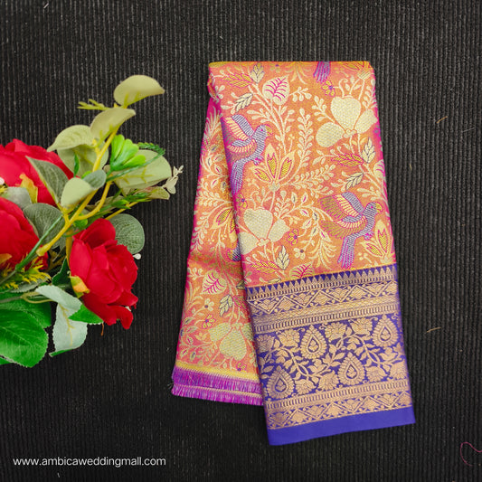Buy Stunning Kanchi pattu mix Lehenga [0 To 1½ Years]