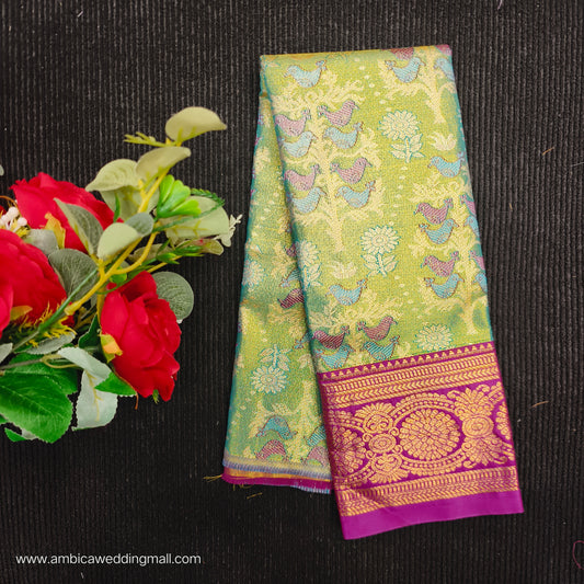 Buy Stunning Kanchi pattu mix Lehenga [0 To 1½ Years]