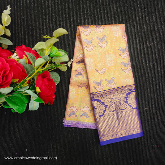 Buy Stunning Kanchi pattu mix Lehenga [0 To 1½ Years]