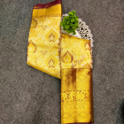 2gram zari Kanchi Pattu Bridal Saree