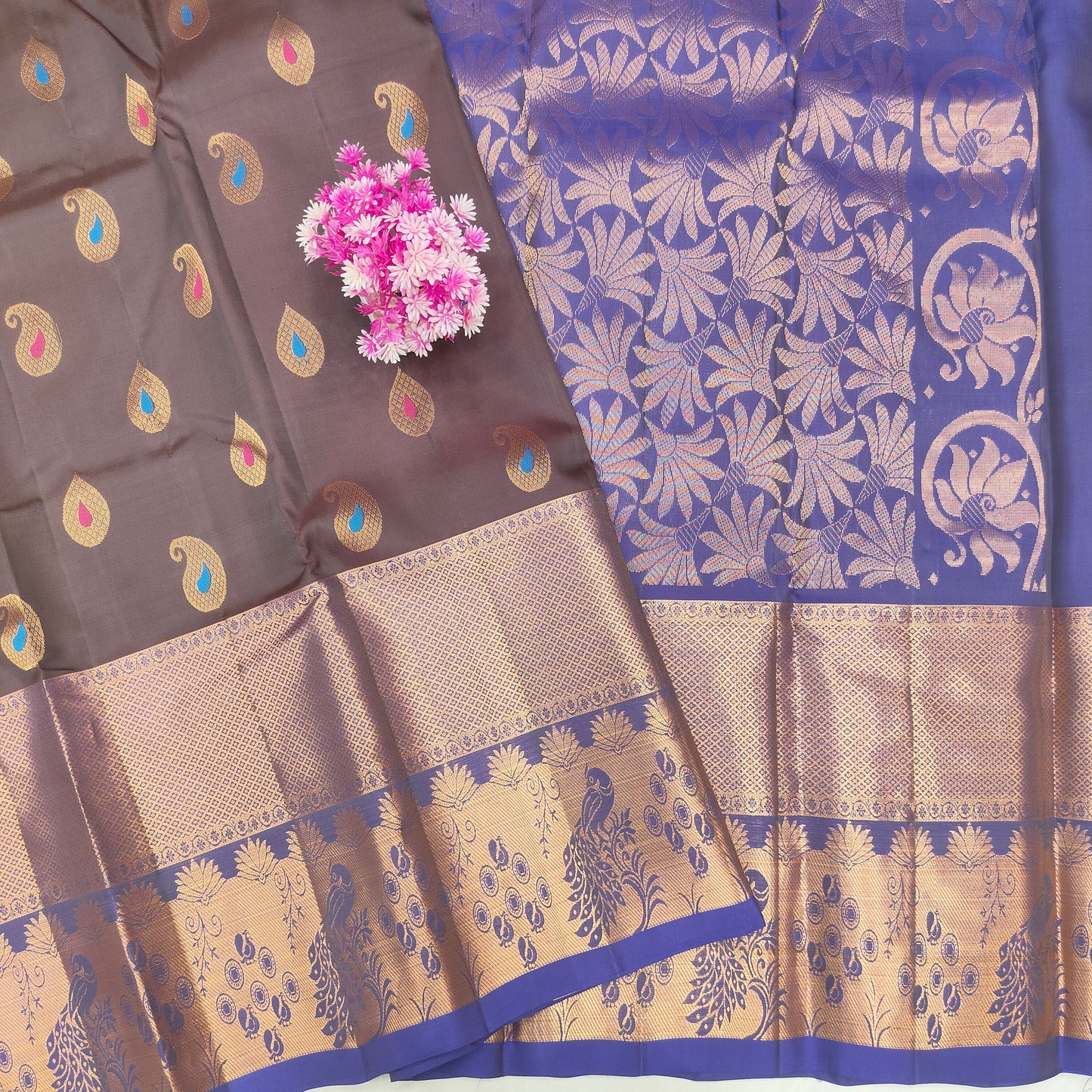 Kanchi Pattu Handloom Butta Saree