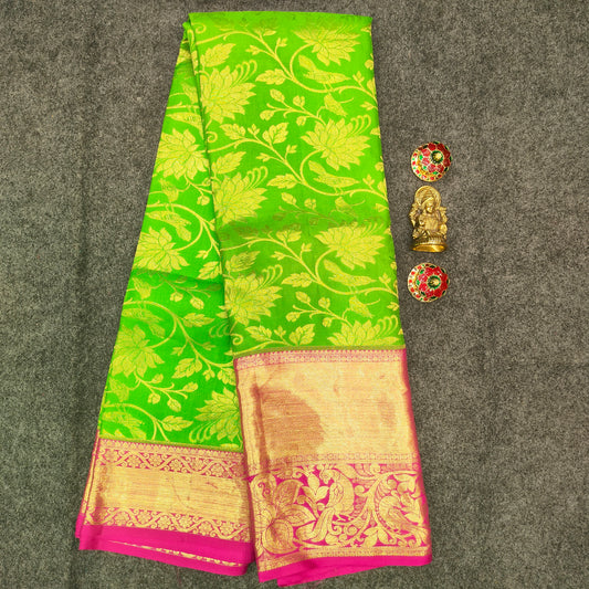 ✨Pure Resham Bridal Kanchi Pattu Handloom Saree