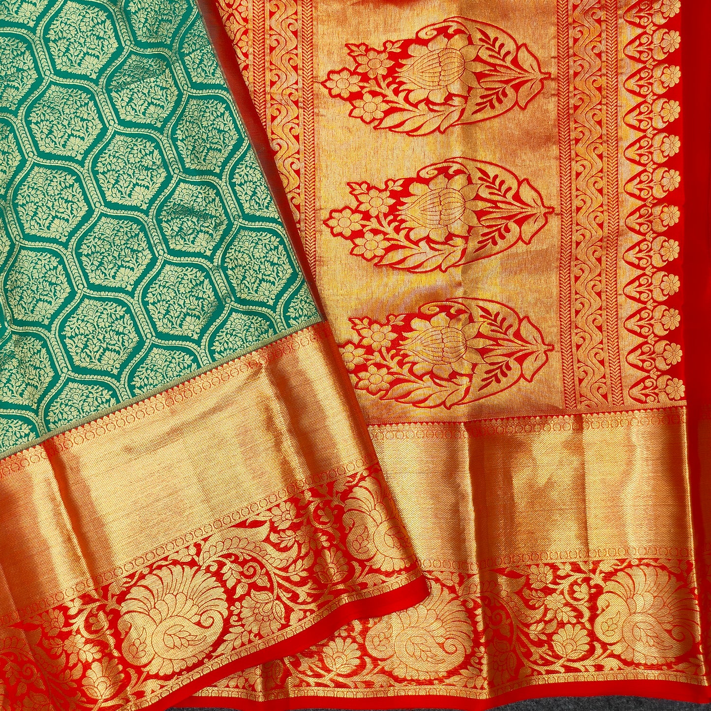 ✨Pure Resham Bridal Kanchi Pattu Handloom Saree