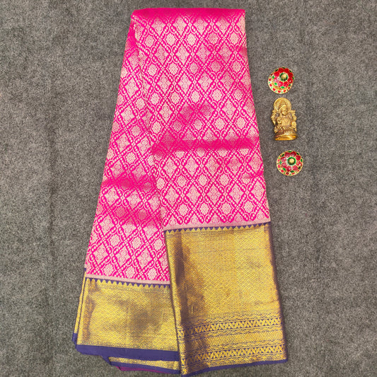 ✨Pure Resham Bridal Kanchi Pattu Handloom Saree